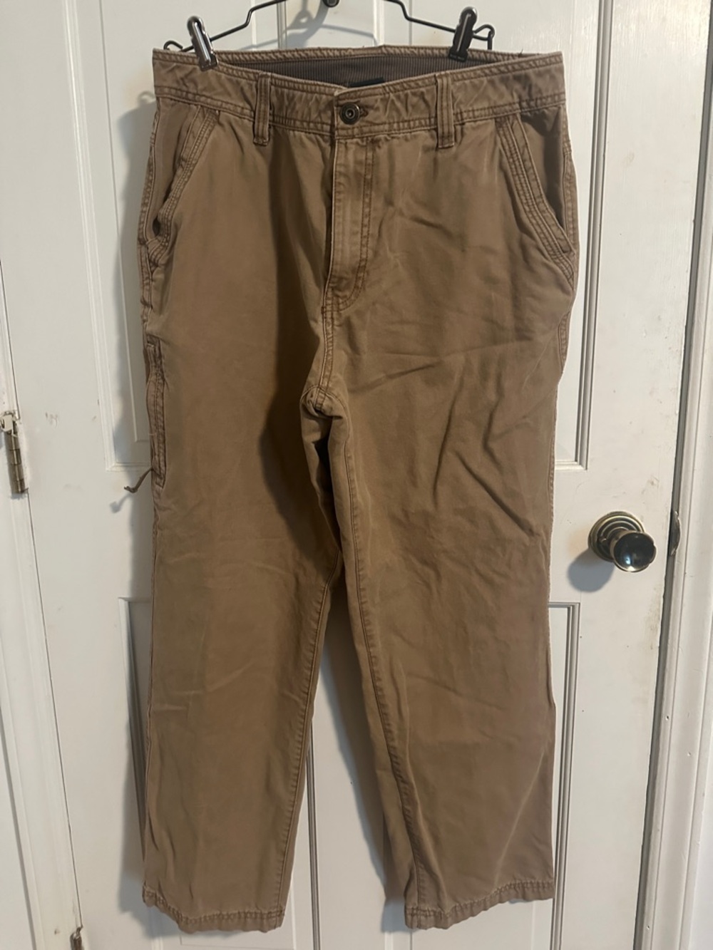Men's Casual Brown Chino Pants Bass size 36 x 32